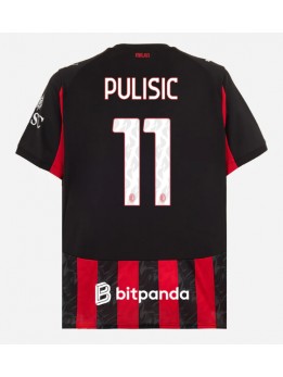 Billige AC Milan Christian Pulisic #11 Hjemmedrakt 2025-26 Kortermet